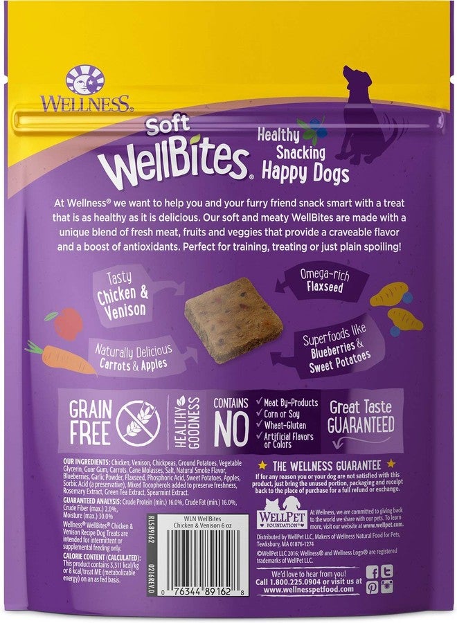 KITMOUS Wellness Soft WellBites Variety Pack, 6 Ounces Each, Chicken & Venison, Turkey & Duck, Chicken & Lamb, Grain-Free Dog Treats - Image 3